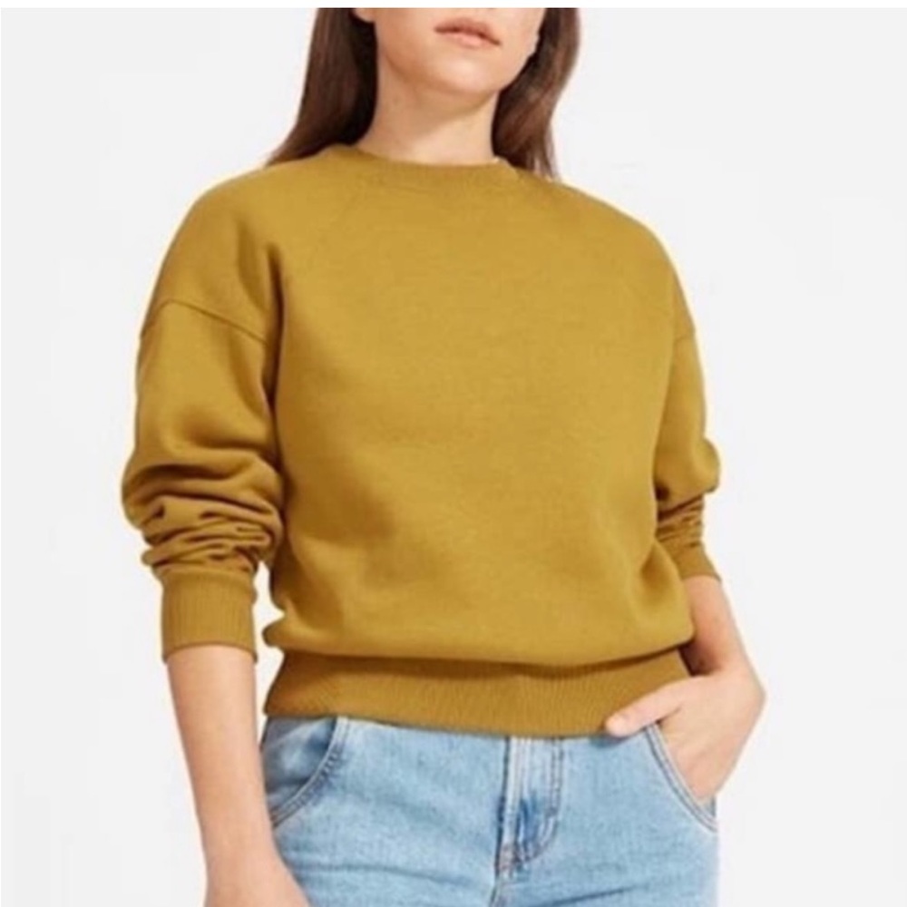 Everlane Mustard Yellow ReNew Crewneck